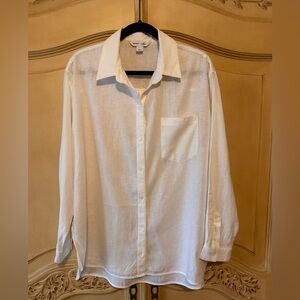 Old Navy Linen Boyfriend Shirt